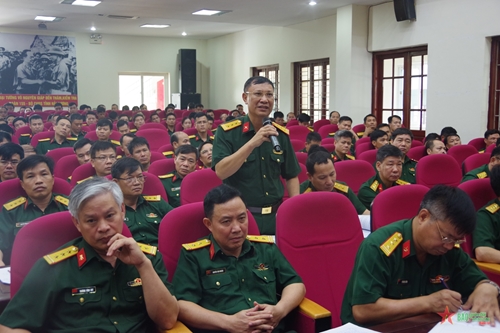 Thủ trưởng Bộ tư lệnh Quân khu 3 đối thoại dân chủ với cán bộ, chiến sĩ Bộ CHQS tỉnh Hải Dương